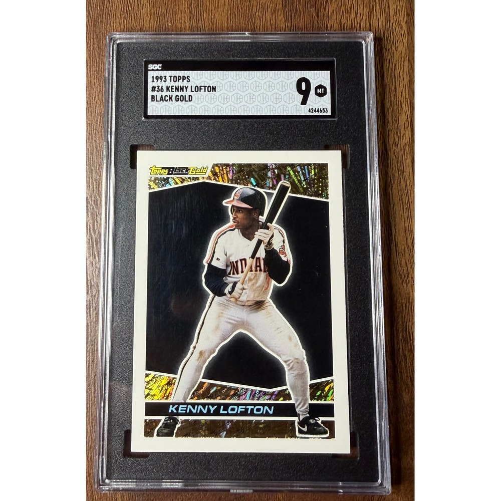 1993 Topps Black Gold Kenny Lofton #36 SGC9 Mint Cleveland Indians Baseball Card